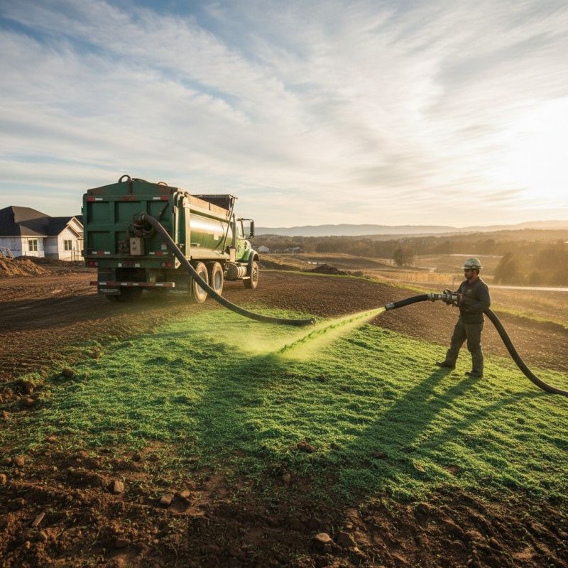 Hydro Grass Seeding Installation