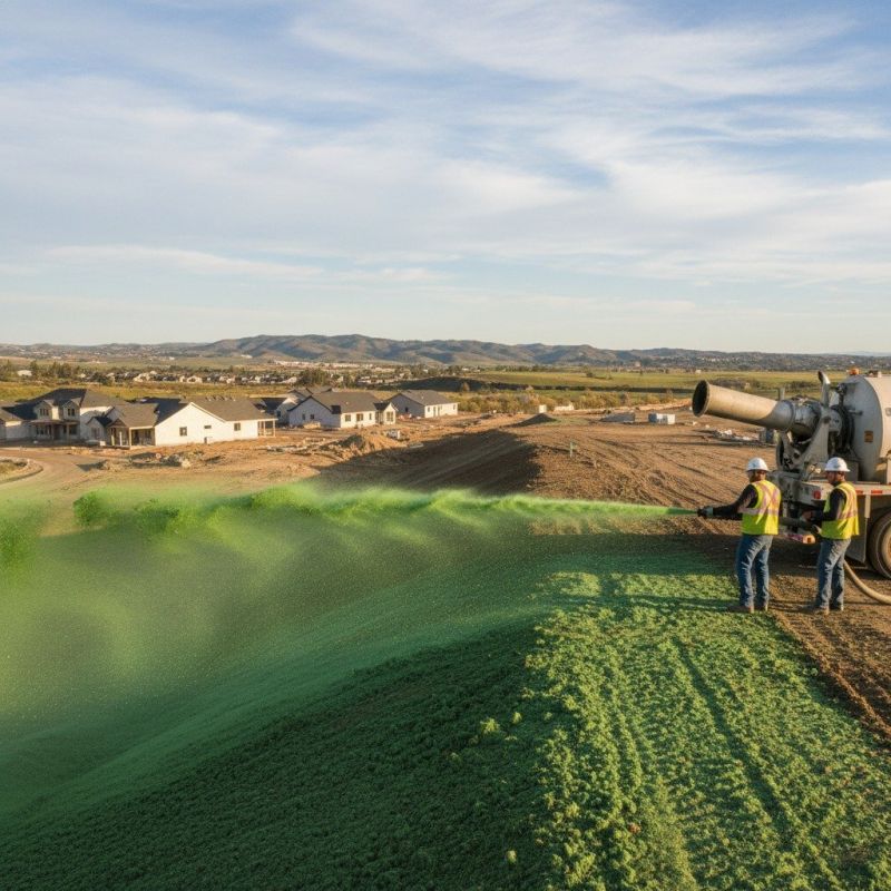 Hydro Grass Seeding Installation
