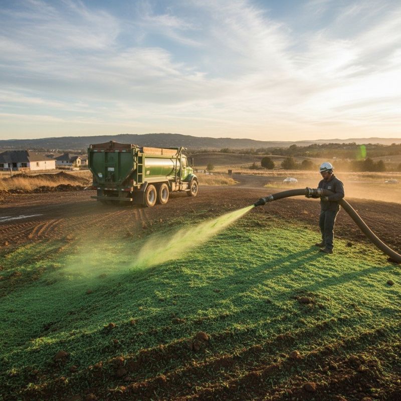 Hydro Grass Seeding Installation detail